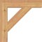 Ekena Millwork Traditional Block Smooth Bracket, Western Red Cedar, 3 1/2"W x 20"D x 20"H BKT04X20X20TRA05SWR - alternate 4